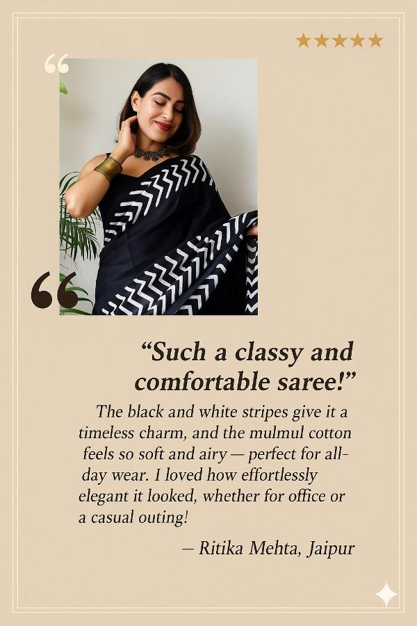 Cotton Mulmul Saree Review